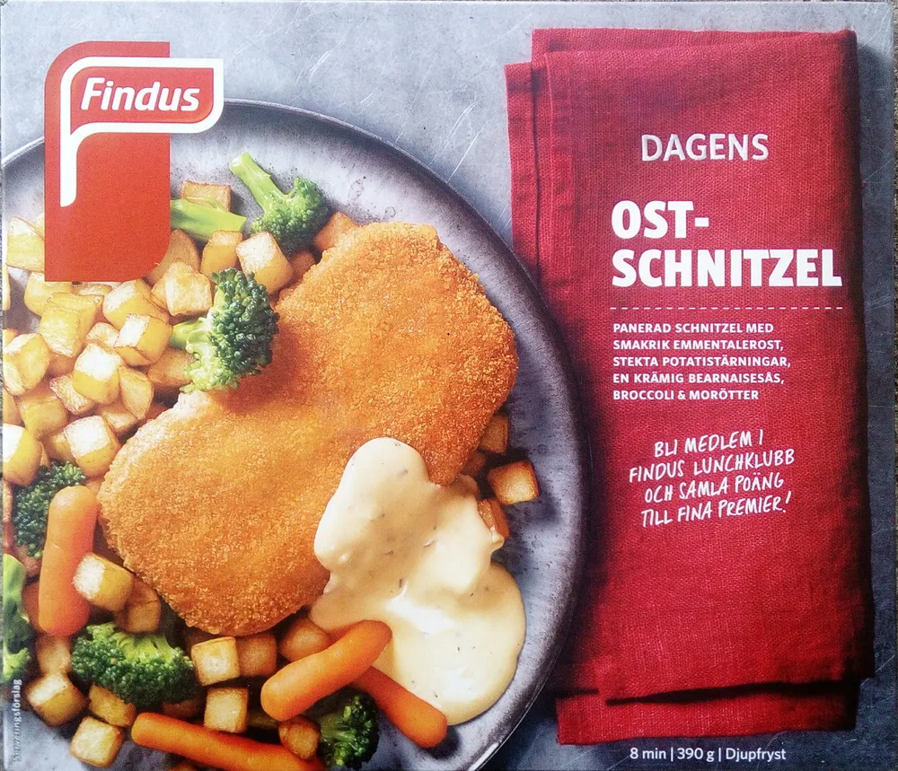 Findus Dagens Ostschnitzel