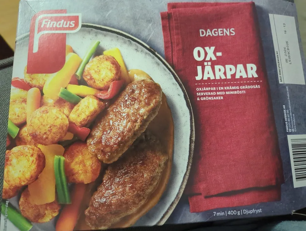 Findus Dagens Oxjärpar