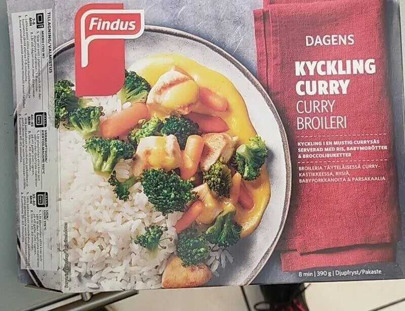 Findus Dagens Kycklingfilé Curry