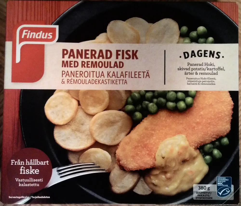 Findus Dagens Panerad fisk med remoulad