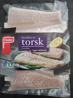 Fina fileer av torsk