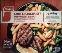 Findus Dagens Grillad Angusbiff med pommes stripes