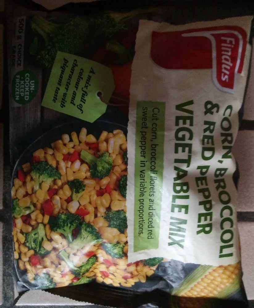 Corn, brocoli & red Peppers vegetable mix