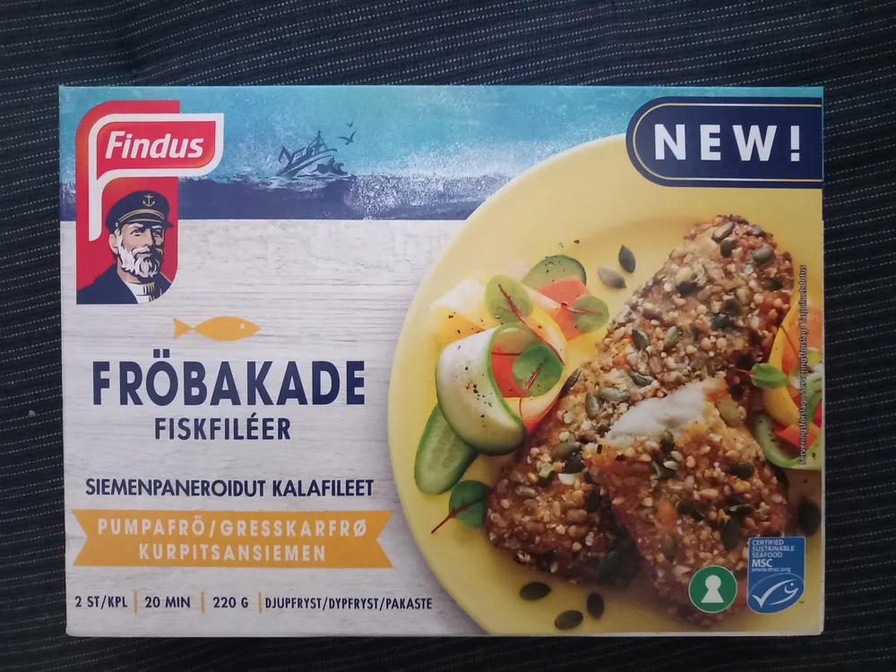 Fröbakade fiskfileer