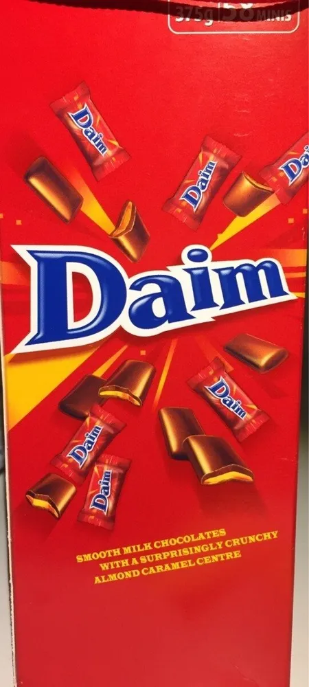 Daim mini chocolate pieces milk with caramel