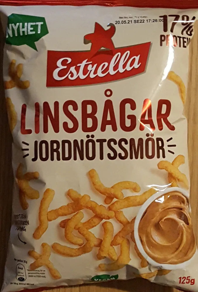 Linsbågar - Jordnötssmör