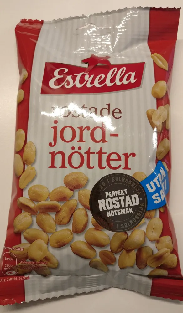 Rostade jordnötter (utan salt)