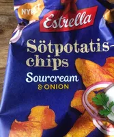 Sötpotatischips Sourcream  & onion