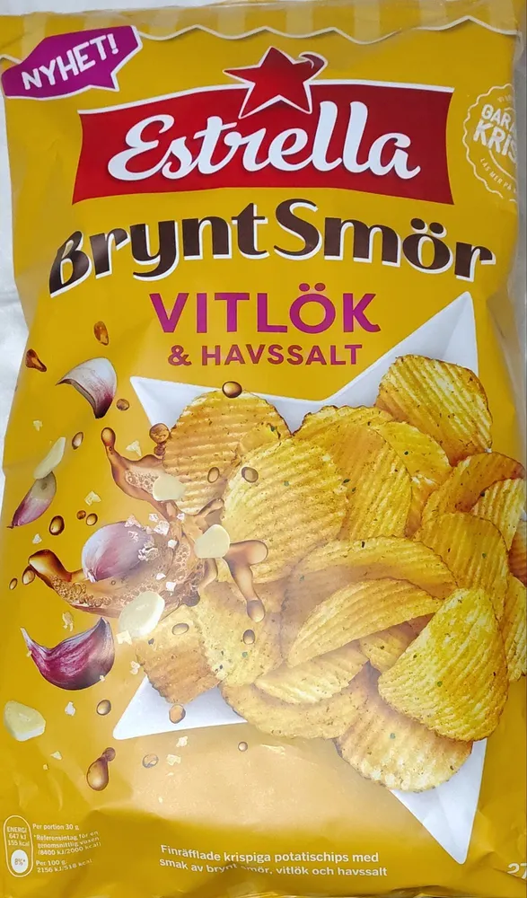 Brynt Smör, Vitlök Och Havssalt