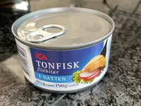 Tonfisk filébitar i vatten