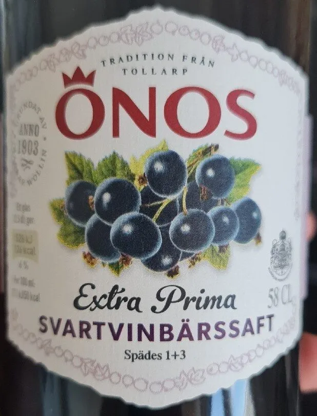 (koncentrat) Svartvinbärssaft