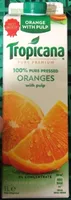 100% Pure Pressed Oranges With Pulp