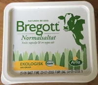 Bregott Normalsaltat Smör, rapsolja, & en nypa salt