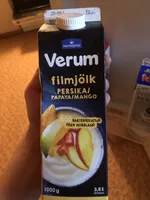 verum filmjölk persika papaya