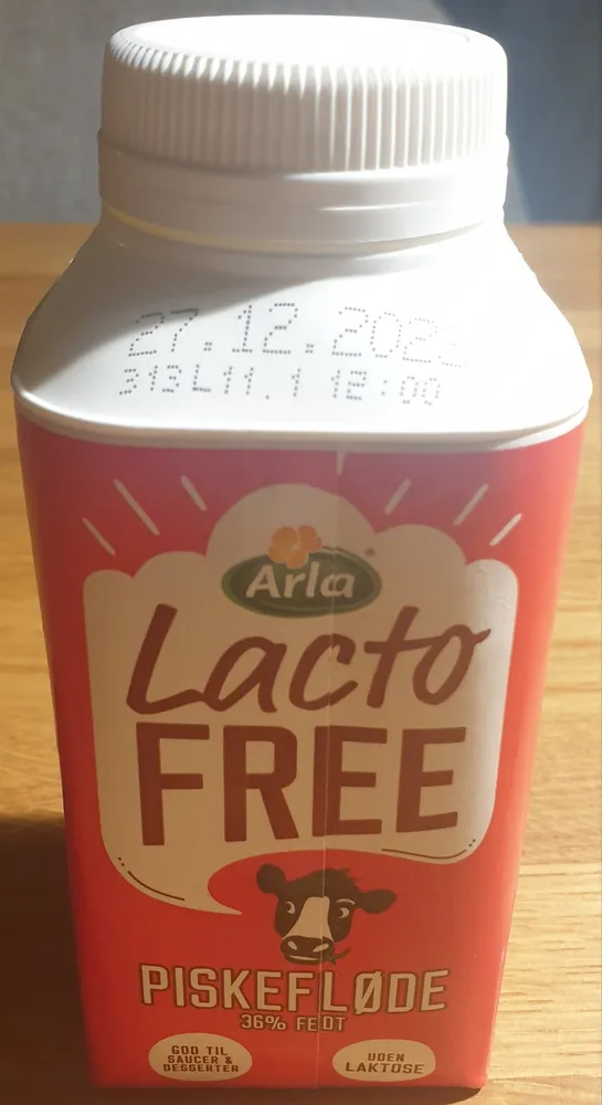 Piskefløde Laktosefri 36%