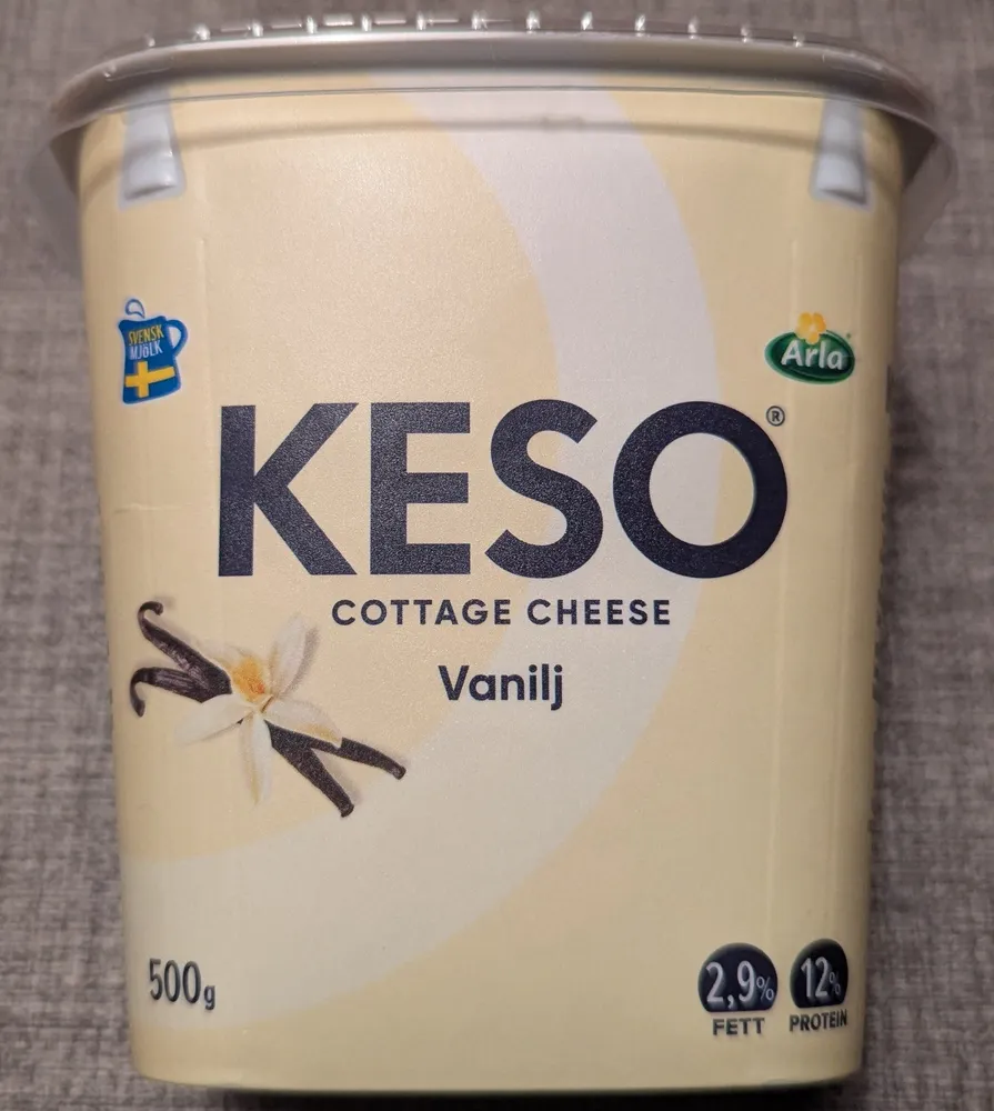 Keso Cottage Cheese Vanilj/Vanilja