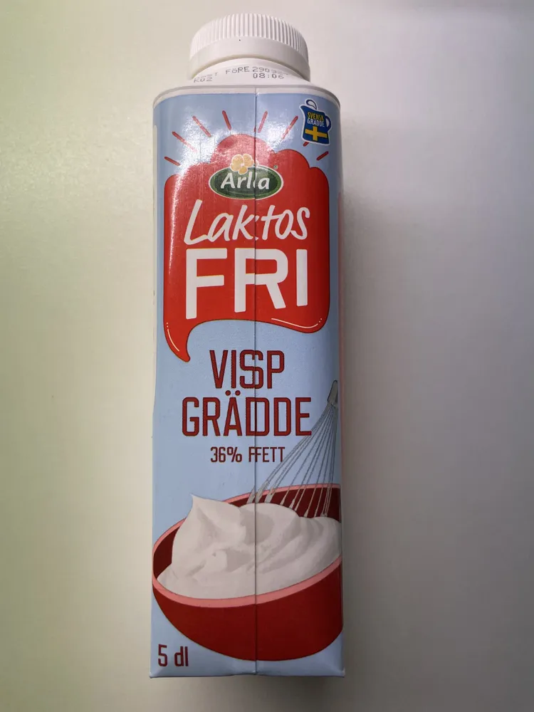 Laktosfri Vispgrädde