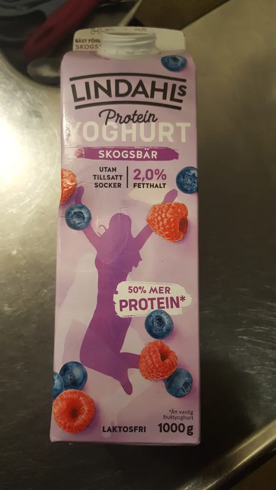 Protein-yoghurt skogsbär