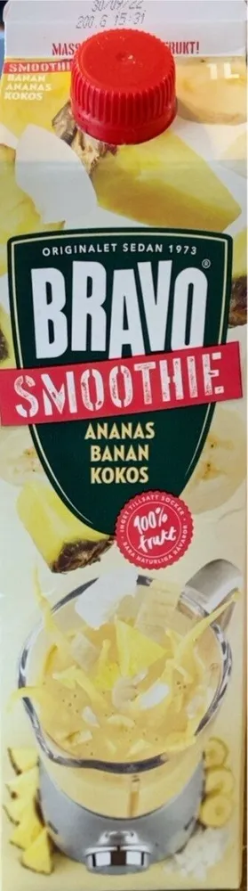 Smoothie ananas banan kokos