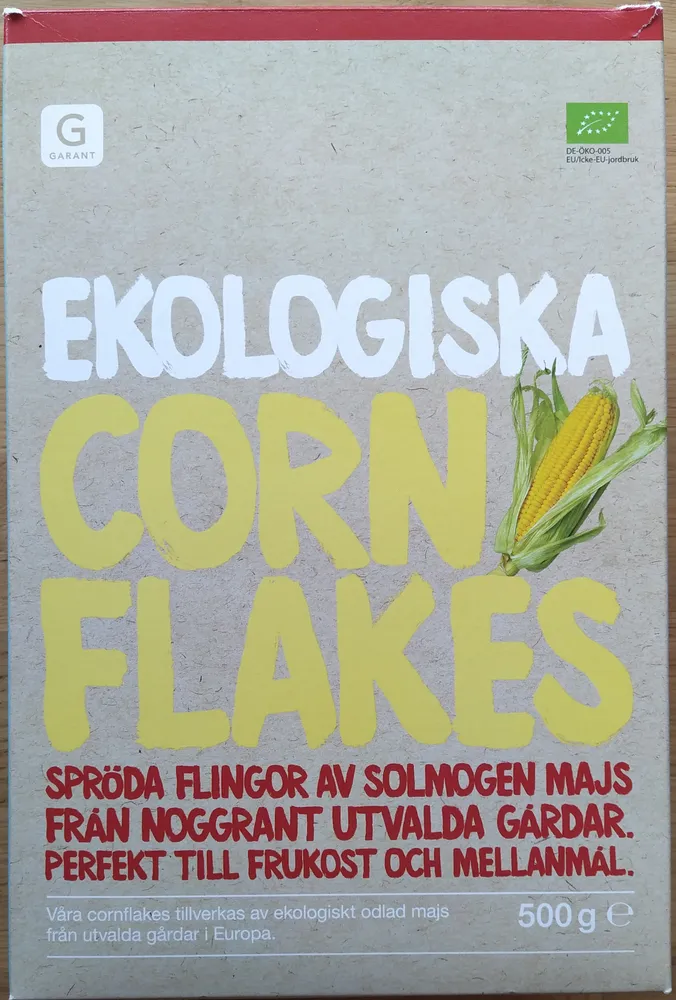Ekologiska cornflakes