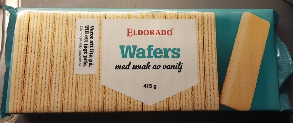 Wafers med smak av vanilj