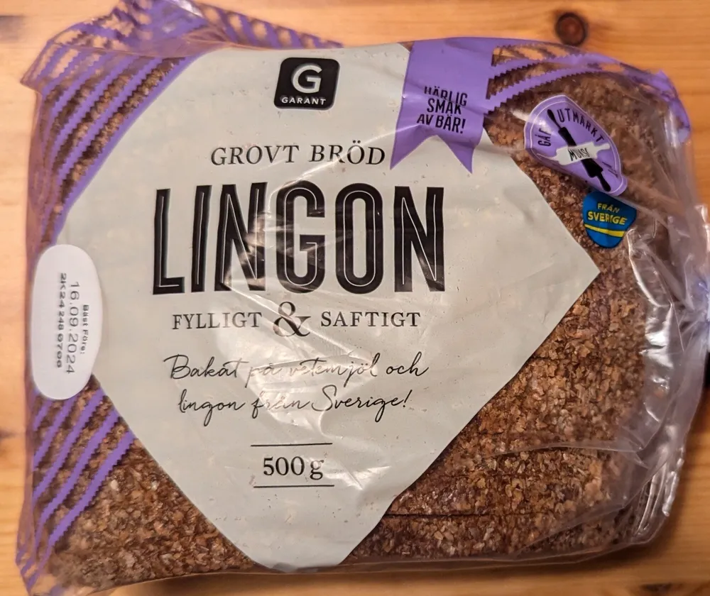 Grovt Bröd Lingon