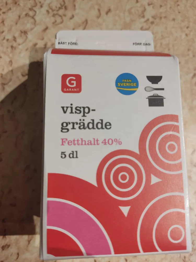 Vispgrädde 40%