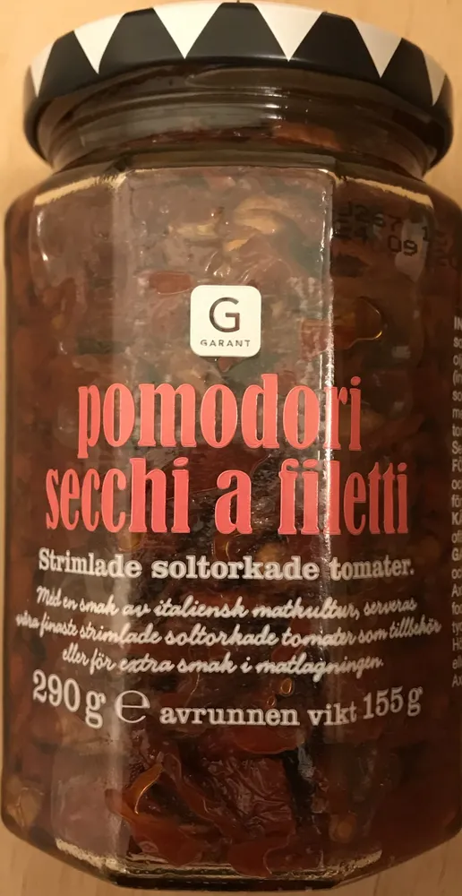 pomodori secchi a filetti