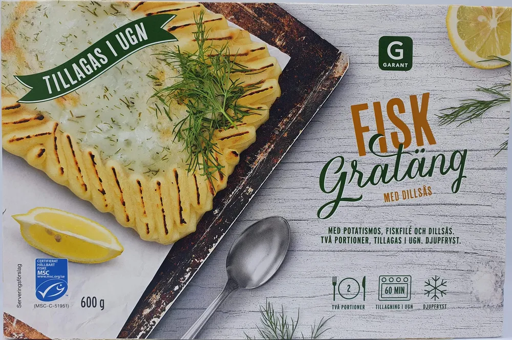 Garant Fiskgratäng med dillsås