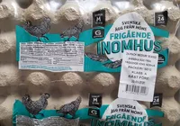 Svenska ägg från frigående höns inomhus