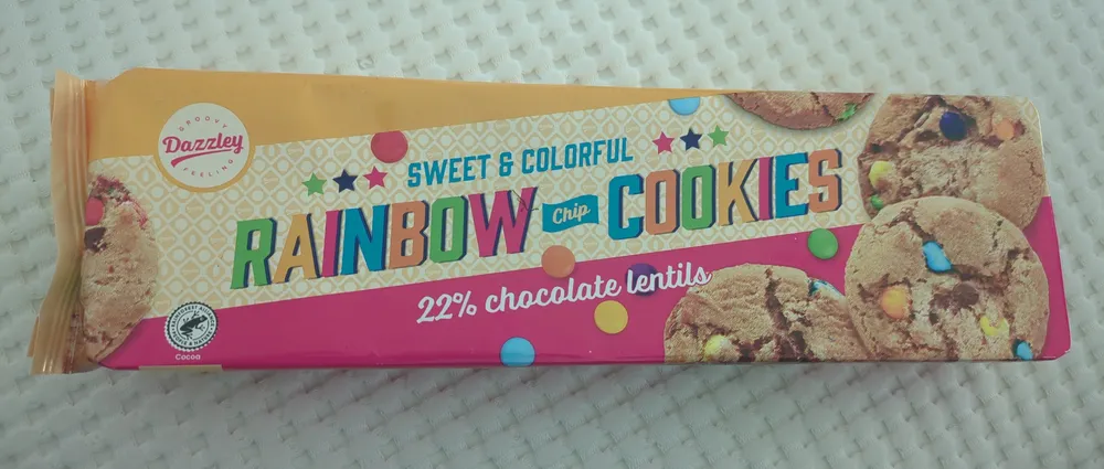 Rainbow chip cookies