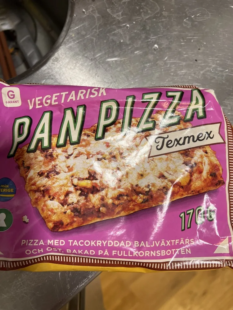 Vegetarisk Pan Pizza Tex Mex