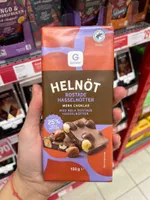 Helnöt Rostade Hasselnötter Mörk Choklad