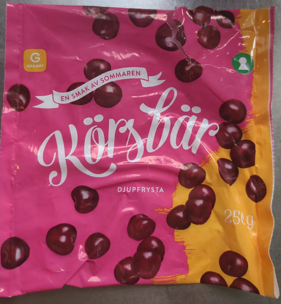Körsbär Djupfrysta
