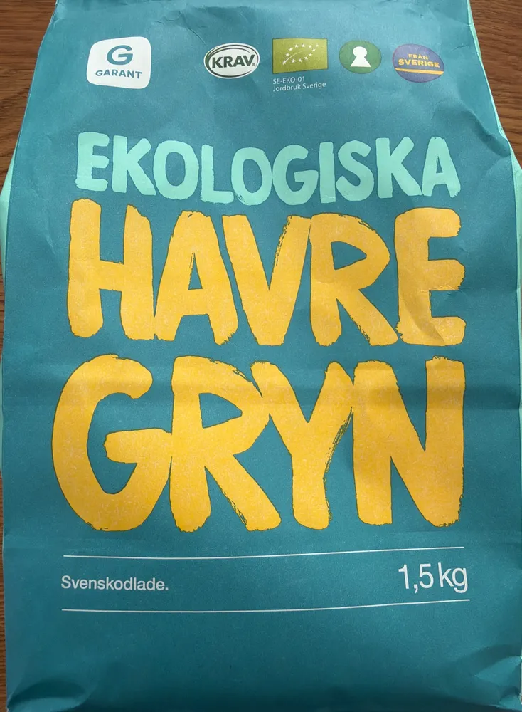 Ekologiska havregryn