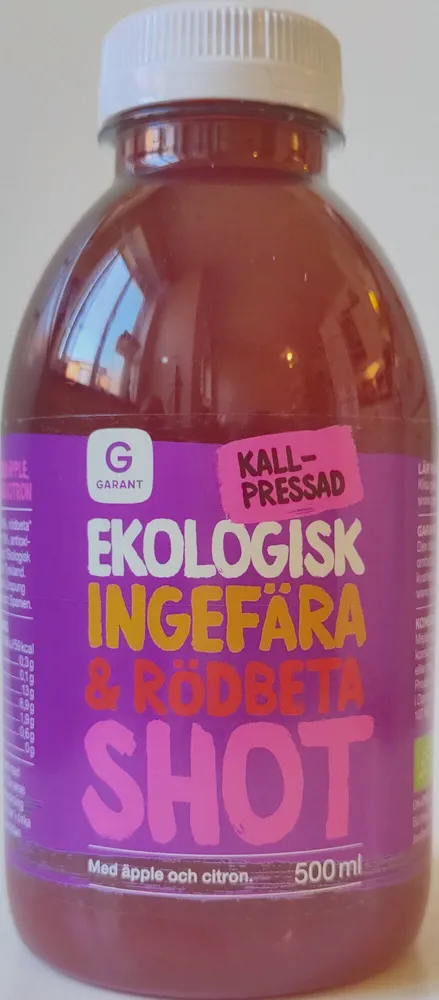 Ekologisk Ingefära & Rödbeta Shot