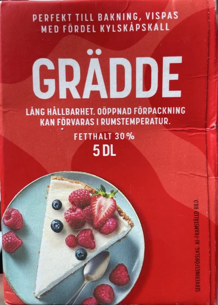 Grädde Lång Hållbarhet