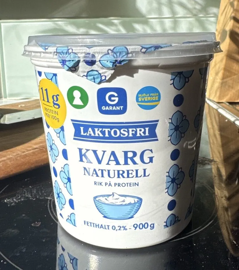 Naturell Kvarg Laktosfri