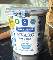 Naturell Kvarg Laktosfri