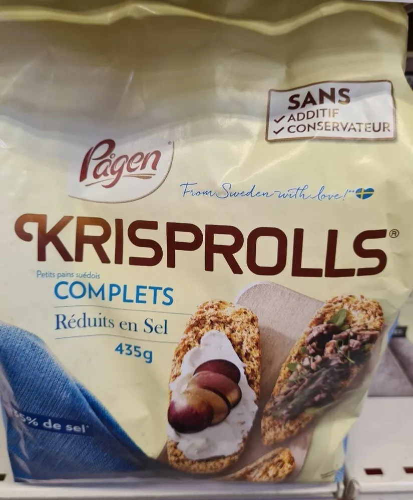 Krisprolls complets réduits en sel