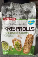 Krisprolls sans sucres ajoutés