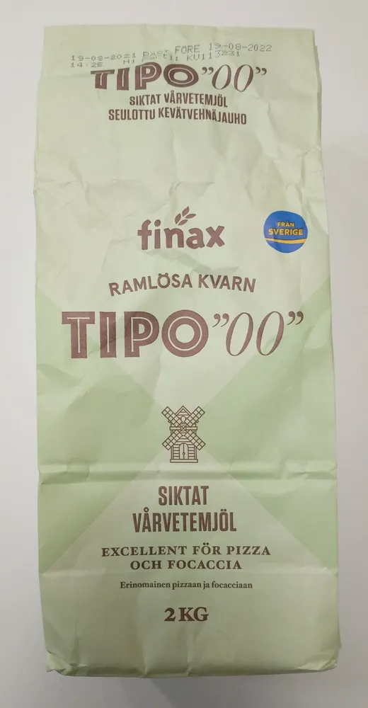 Tipo 00 seulottu kevätvehnäjauho