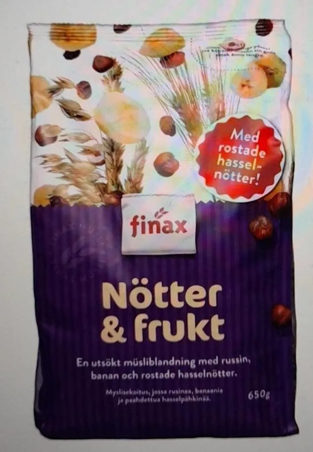 Müsli Nötter and Frukt