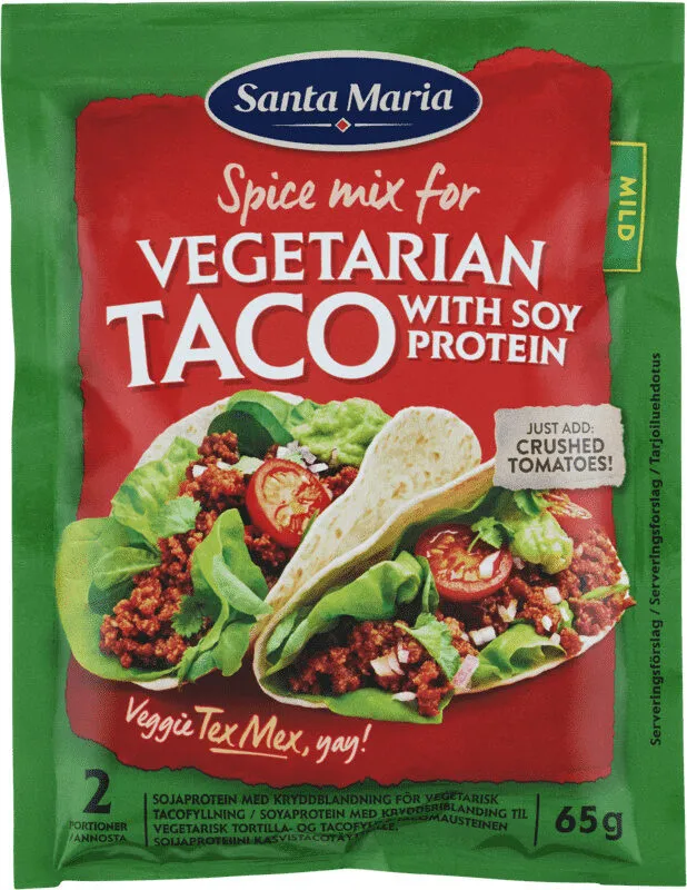 Spice Mix for Vegetarian Taco with Soy Protein