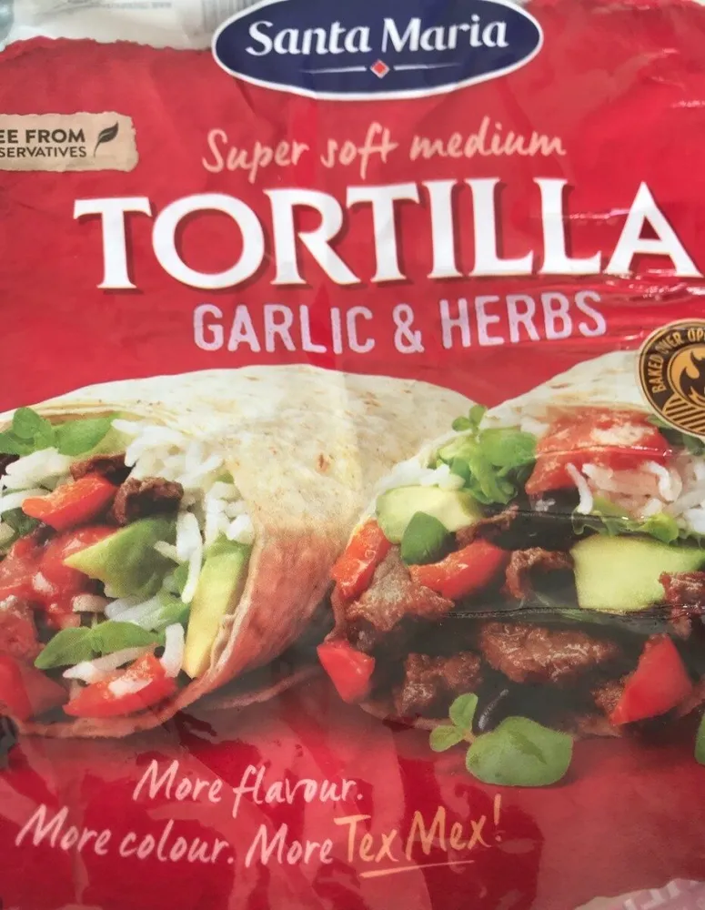 Tortilla - garlics & herbs