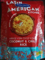 Arroz con coco y chile