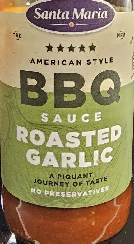American style BBQ sauce roasted garlic