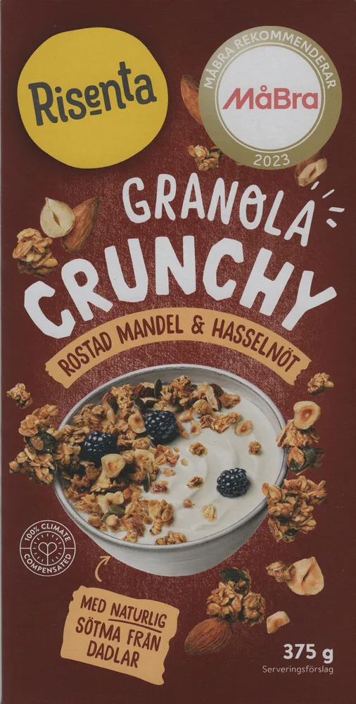 Crunchy granola: Rostad mandel & hasselnöt