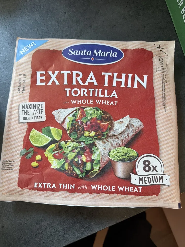 Extra Thin Tortilla With Whole Wheat