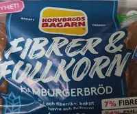 Fiber och fullkorn hamburgerbröd